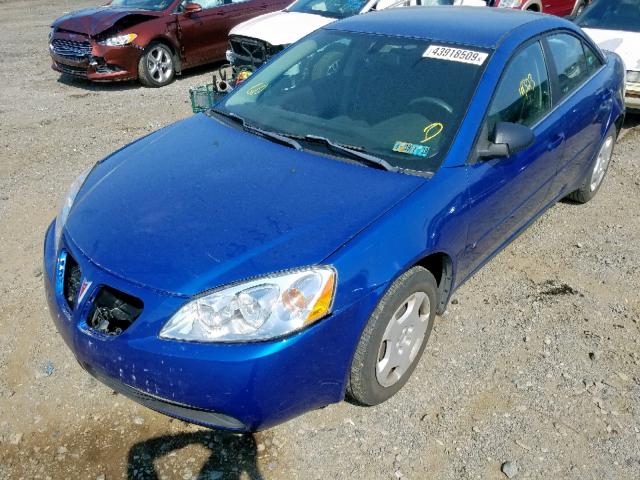 1G2ZF55BX64280285 - 2006 PONTIAC G6 SE BLUE photo 2