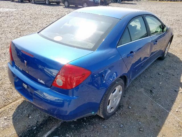 1G2ZF55BX64280285 - 2006 PONTIAC G6 SE BLUE photo 4