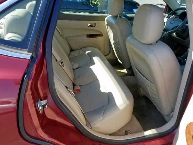 2G4WD582861169483 - 2006 BUICK LACROSSE C MAROON photo 6