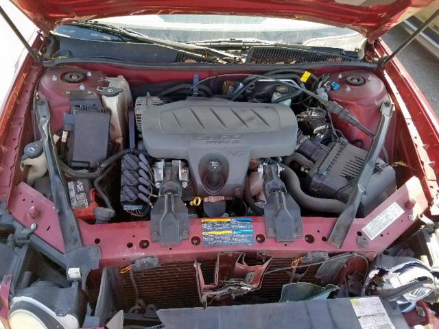 2G4WD582861169483 - 2006 BUICK LACROSSE C MAROON photo 7