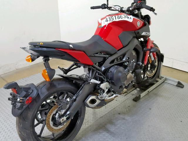 JYARN53E5JA003027 - 2018 YAMAHA FZ09 RED photo 8