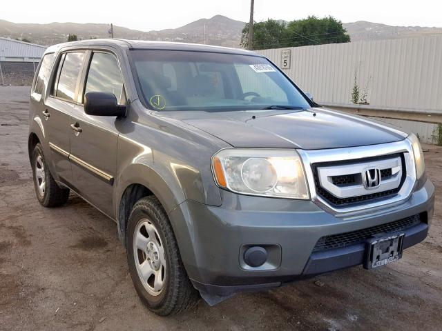 5FNYF48239B009790 - 2009 HONDA PILOT LX GRAY photo 1