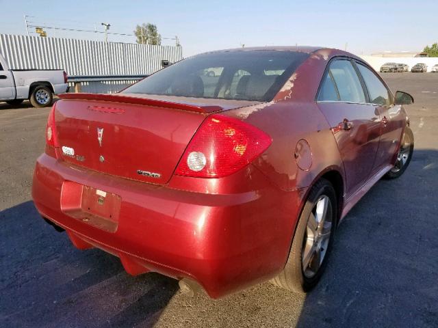 1G2ZM577294142789 - 2009 PONTIAC G6 GXP MAROON photo 4