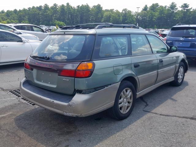 4S3BH675747611369 - 2004 SUBARU LEGACY OUT GREEN photo 4