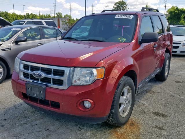 1FMCU0D71CKC69556 - 2012 FORD ESCAPE XLT RED photo 2