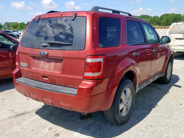 1FMCU0D71CKC69556 - 2012 FORD ESCAPE XLT RED photo 4