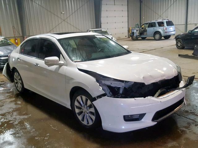 1HGCR2F87EA300536 - 2014 HONDA ACCORD EXL WHITE photo 1