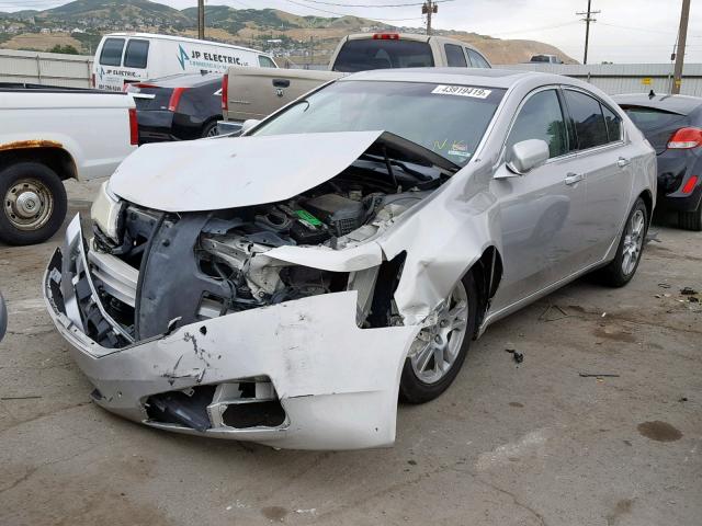 19UUA86599A010003 - 2009 ACURA TL SILVER photo 2