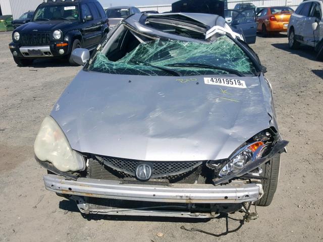 JH4DC53073C006350 - 2003 ACURA RSX TYPE-S SILVER photo 9