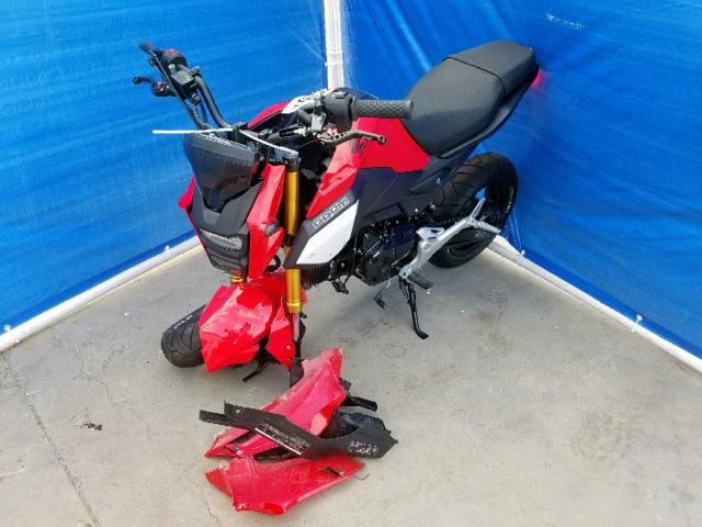 MLHJC751XK5104813 - 2019 HONDA GROM RED photo 2