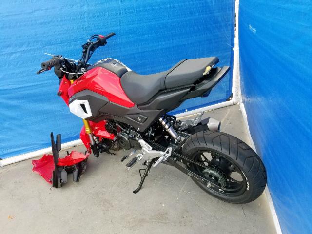 MLHJC751XK5104813 - 2019 HONDA GROM RED photo 3