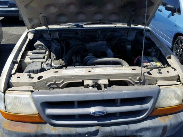 1FTYR10C6XPA00952 - 1999 FORD RANGER TAN photo 7