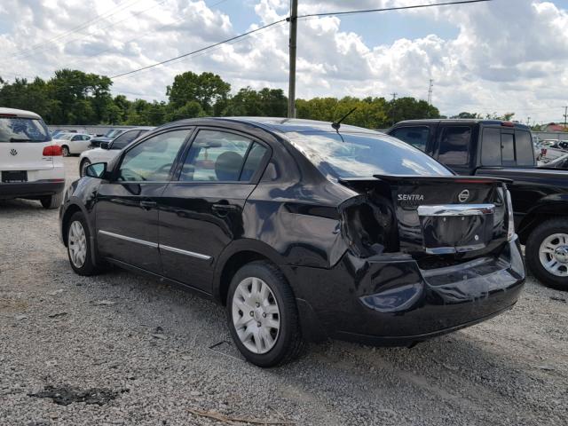 3N1AB6AP8CL768753 - 2012 NISSAN SENTRA 2.0 BLACK photo 3