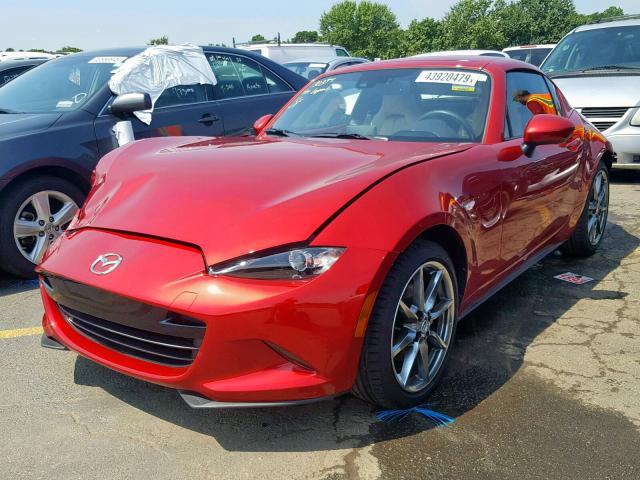 JM1NDAM76H0100252 - 2017 MAZDA MX-5 MIATA RED photo 2