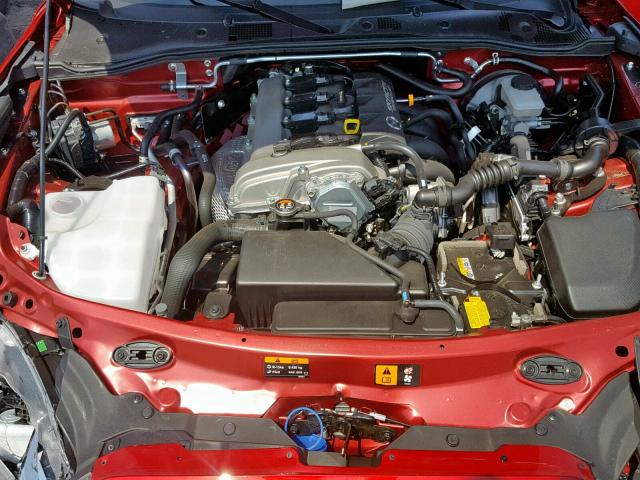 JM1NDAM76H0100252 - 2017 MAZDA MX-5 MIATA RED photo 7