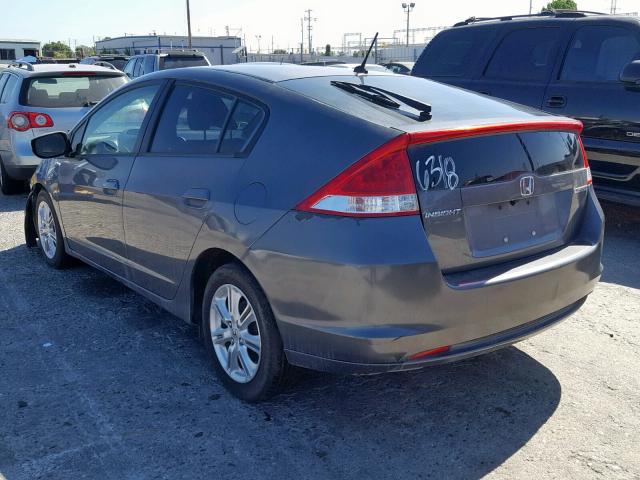 JHMZE2H78AS038179 - 2010 HONDA INSIGHT EX GRAY photo 3