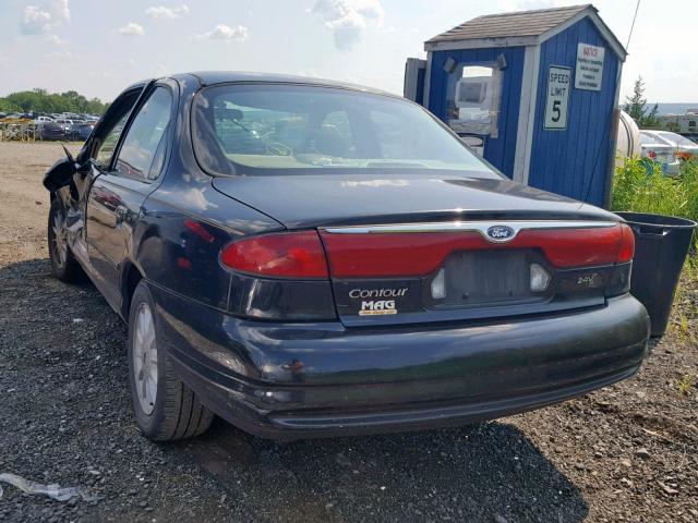 1FAFP66L3WK309538 - 1998 FORD CONTOUR LX BLACK photo 3