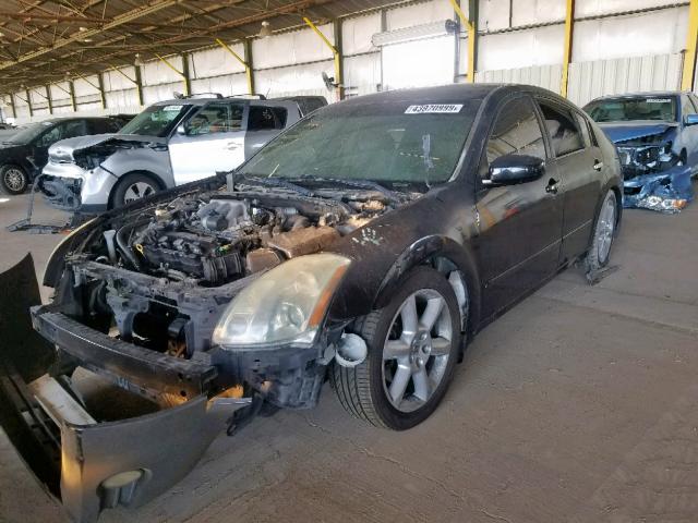 1N4BA41E74C919995 - 2004 NISSAN MAXIMA SE BLACK photo 2