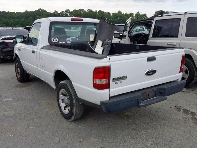 1FTYR10D17PA18154 - 2007 FORD RANGER WHITE photo 3