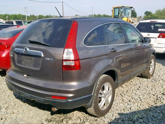 5J6RE4H78BL090558 - 2011 HONDA CR-V EXL BROWN photo 4