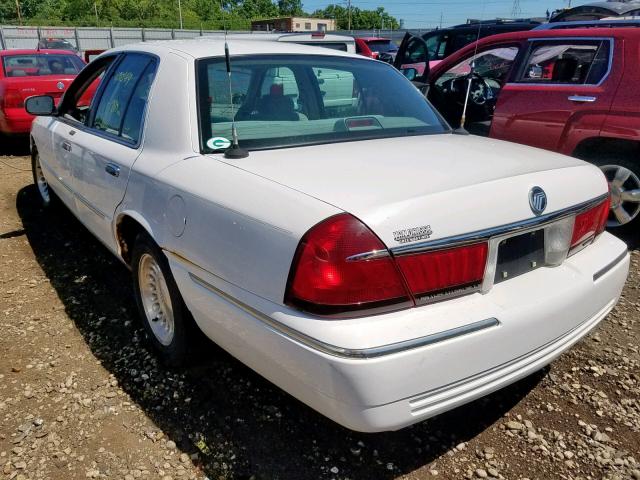 2MEFM75W0WX625611 - 1998 MERCURY GRAND MARQ WHITE photo 3