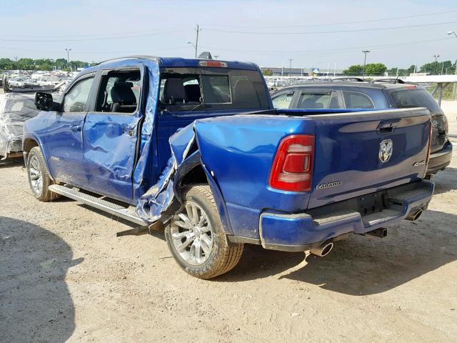 1C6SRFJTXKN845428 - 2019 RAM 1500 LARAM BLUE photo 3