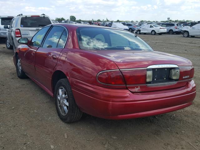 1G4HR54K63U234105 - 2003 BUICK LESABRE LI BURGUNDY photo 3