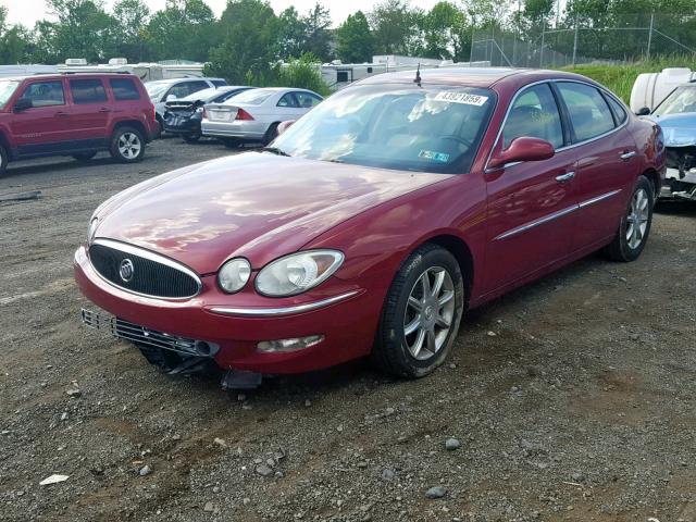 2G4WE537251205165 - 2005 BUICK LACROSSE C RED photo 2