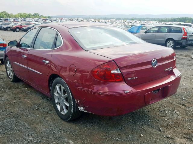 2G4WE537251205165 - 2005 BUICK LACROSSE C RED photo 3