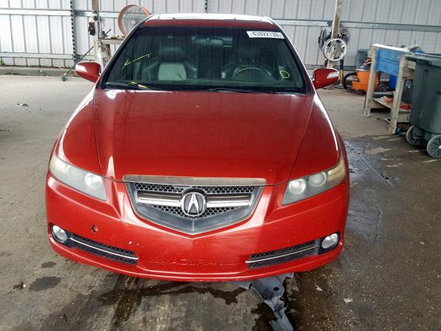 19UUA76567A046805 - 2007 ACURA TL TYPE S RED photo 9