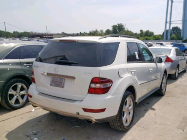 4JGBB86E69A531050 - 2009 MERCEDES-BENZ ML 350 WHITE photo 4