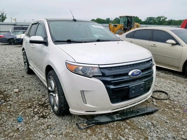 2FMDK3AK7DBC48310 - 2013 FORD EDGE SPORT WHITE photo 1