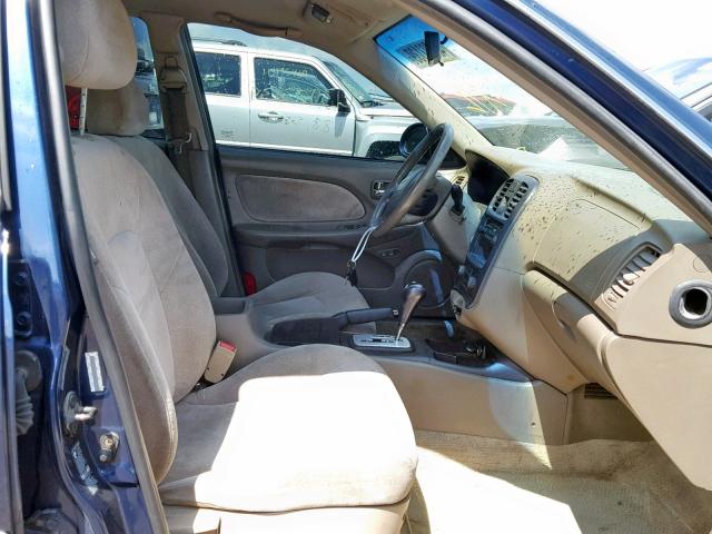 KMHWF25H94A990838 - 2004 HYUNDAI SONATA GL BLUE photo 5