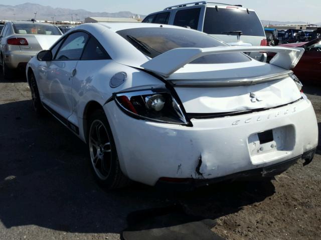 4A3AK64F28E010024 - 2008 MITSUBISHI ECLIPSE SE WHITE photo 3