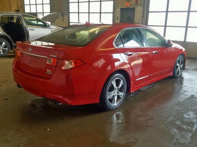 JH4CU2F84CC026337 - 2012 ACURA TSX SE RED photo 4