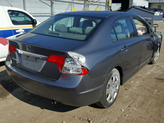 19XFA1F58BE034519 - 2011 HONDA CIVIC LX GRAY photo 4