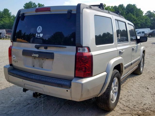 1J8HG48K27C519421 - 2007 JEEP COMMANDER BEIGE photo 4