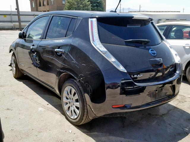 1N4AZ0CP8DC425124 - 2013 NISSAN LEAF S BLACK photo 3