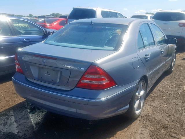 WDBRF40J65F595493 - 2005 MERCEDES-BENZ C 230K SPO GRAY photo 4