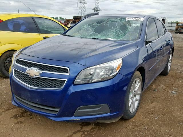 1G11C5SAXDU135976 - 2013 CHEVROLET MALIBU 1LT BLUE photo 2