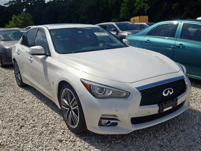 JN1BV7AP5EM692841 - 2014 INFINITI Q50 BASE WHITE photo 1