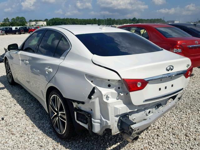 JN1BV7AP5EM692841 - 2014 INFINITI Q50 BASE WHITE photo 3