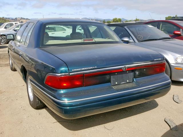 2MELM75W7VX638325 - 1997 MERCURY GRAND MARQ GREEN photo 3