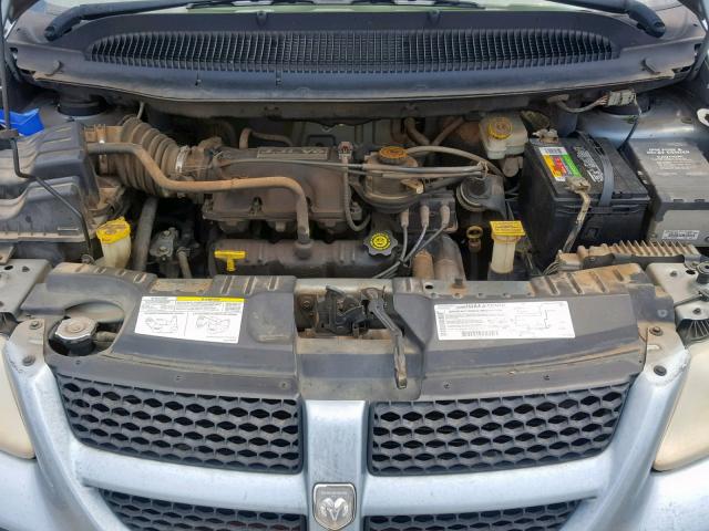 1D4GP25303B179337 - 2003 DODGE CARAVAN SE BLUE photo 7