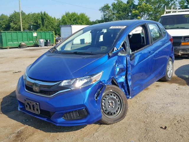 3HGGK5H53JM731740 - 2018 HONDA FIT LX BLUE photo 2