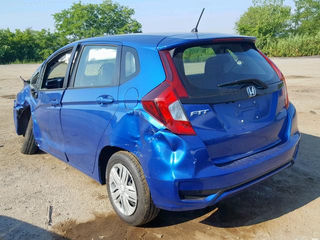 3HGGK5H53JM731740 - 2018 HONDA FIT LX BLUE photo 3