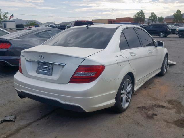 WDDGF4HB5DG095023 - 2013 MERCEDES-BENZ C 250 WHITE photo 4