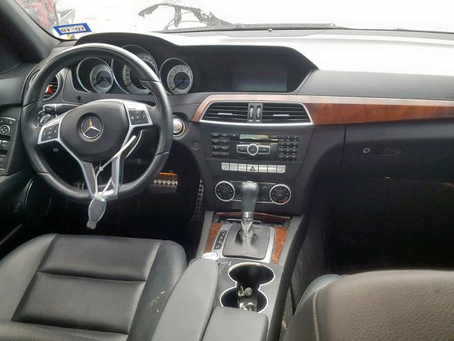 WDDGF4HB5DG095023 - 2013 MERCEDES-BENZ C 250 WHITE photo 9