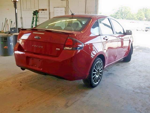 1FAHP3GN5AW191761 - 2010 FORD FOCUS SES RED photo 4