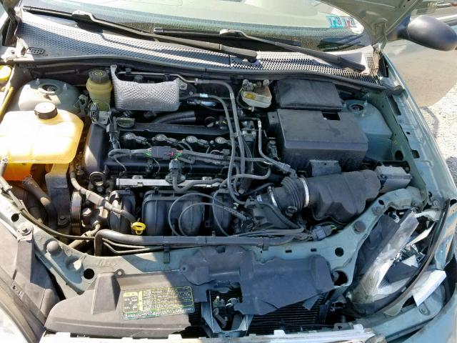 1FAHP34N15W182940 - 2005 FORD FOCUS ZX4 TEAL photo 7